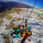 Parapente meribel Saulire printemps