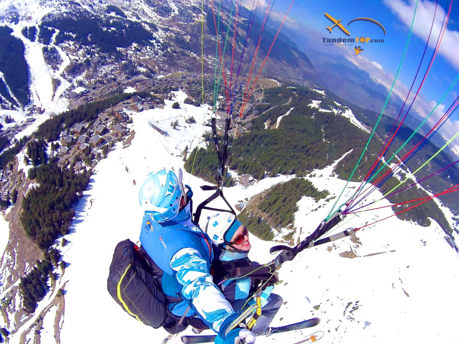 Vallée de meribel parapente